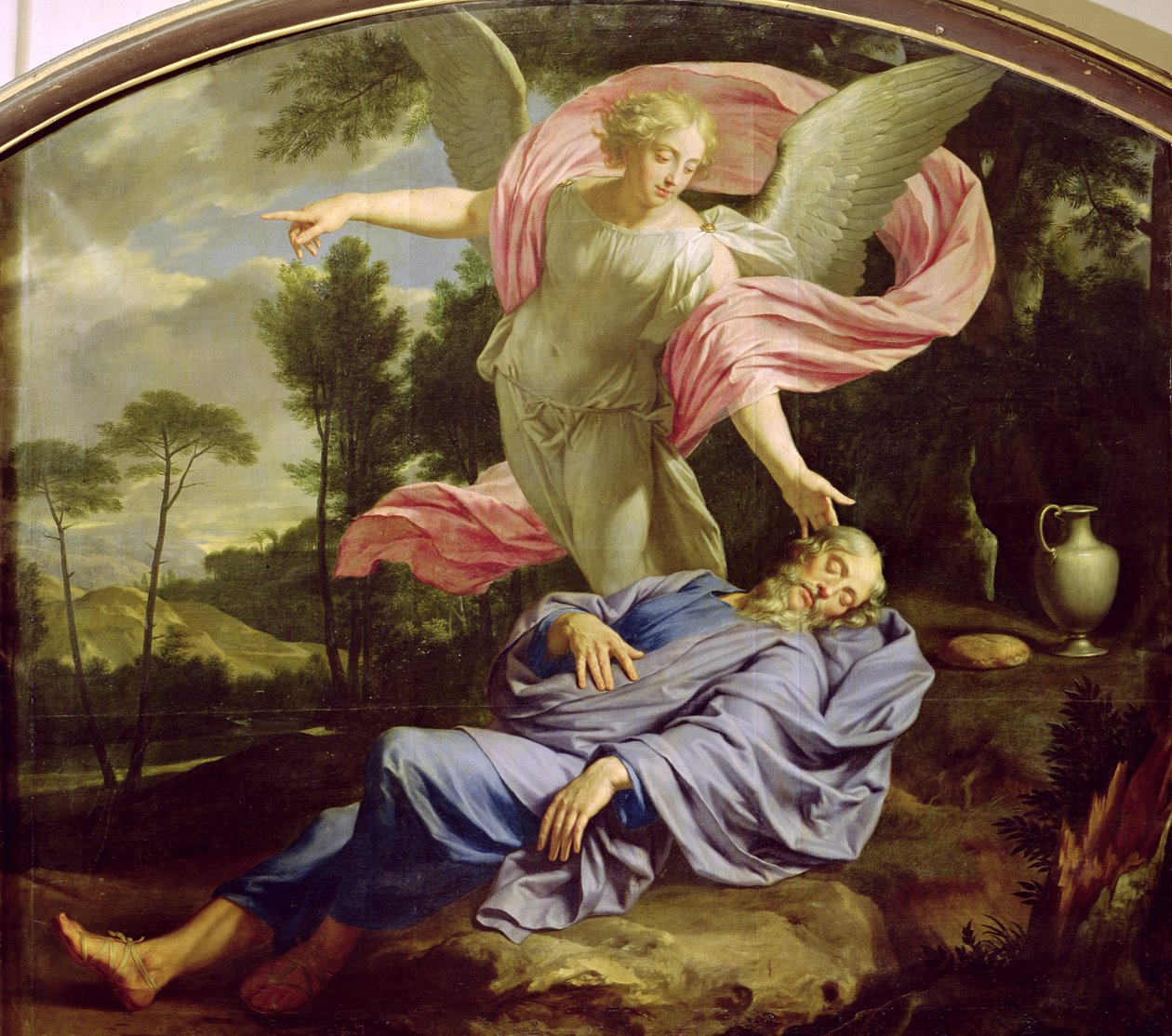 O sonho de Elias, 1650-55 de Philippe de Champaigne