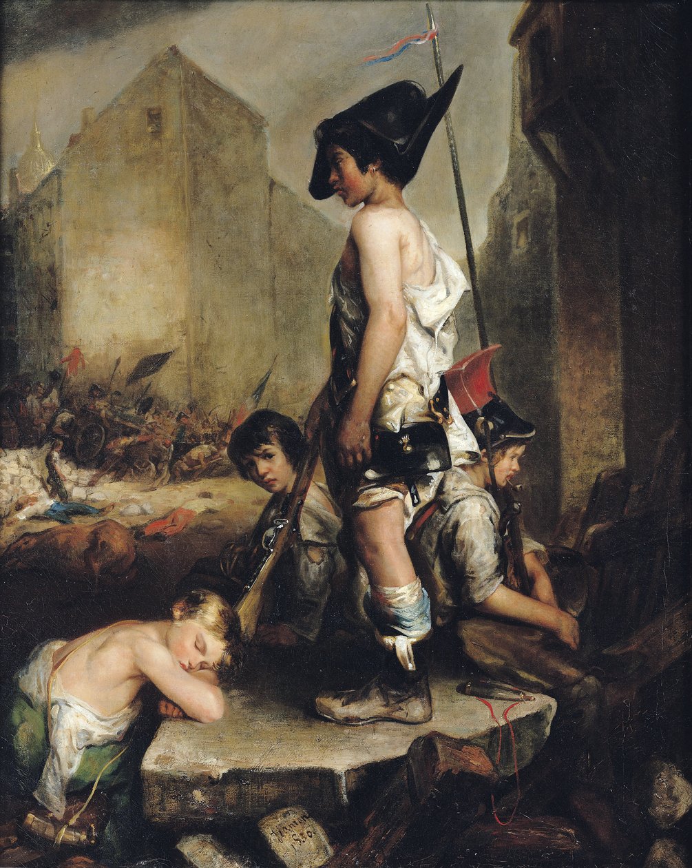 Os Pequenos Patriotas, 1830 de Philippe Auguste Jeanron