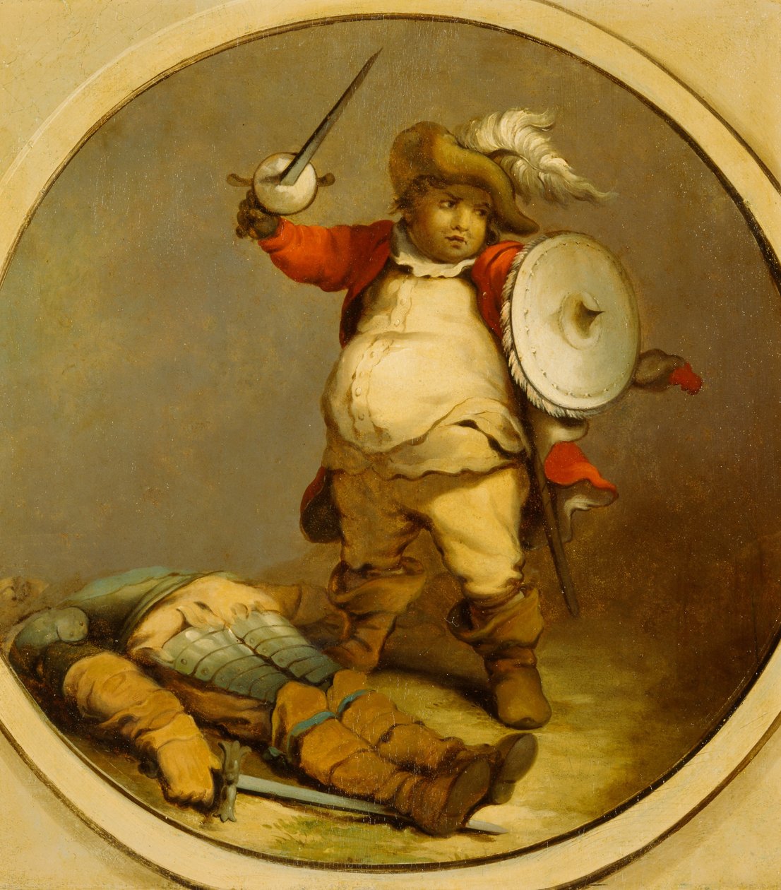 Falstaff com o corpo de Hotspur de Philippe Jacques de Loutherbourg