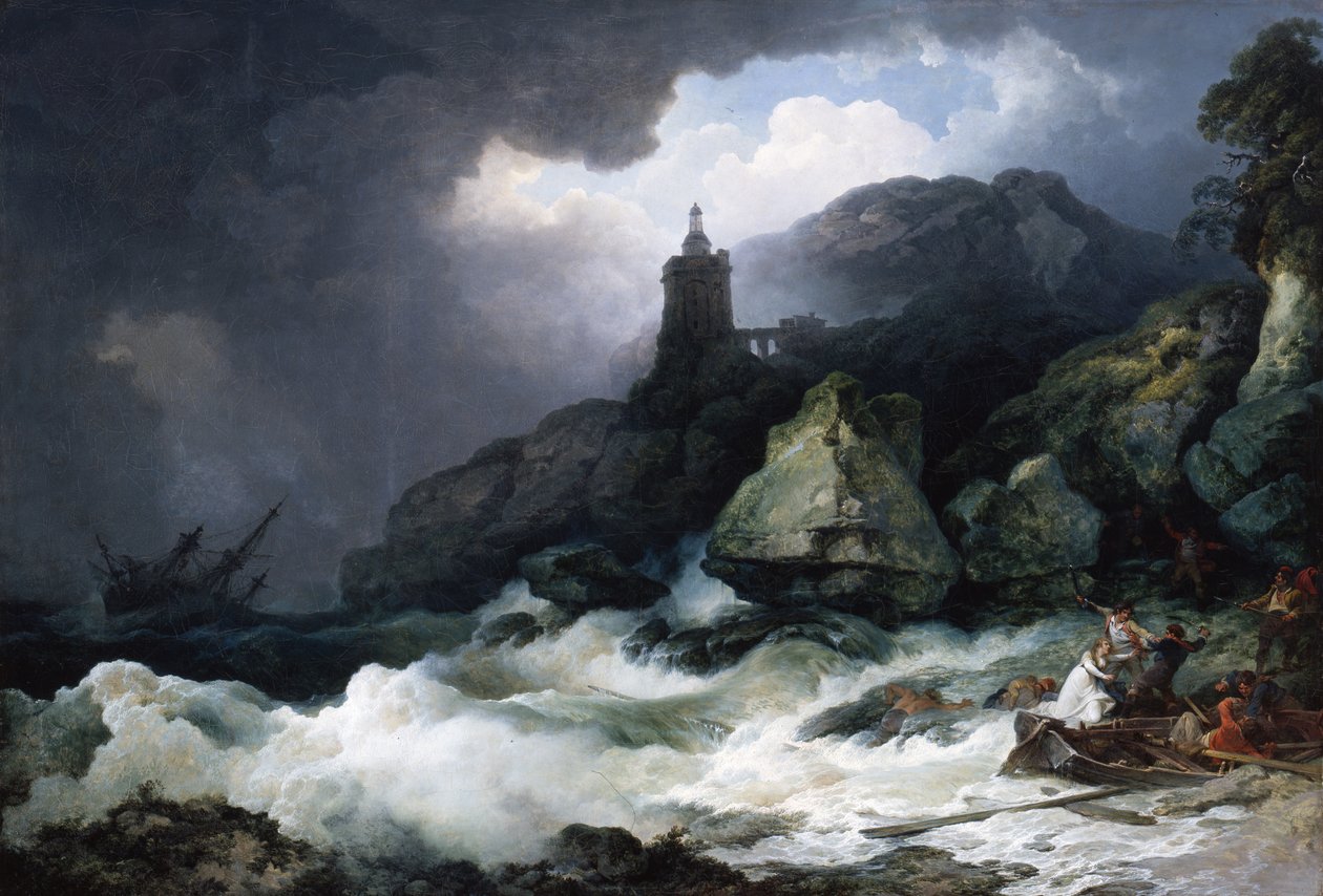 O naufrágio, 1793 de Philippe Jacques de Loutherbourg