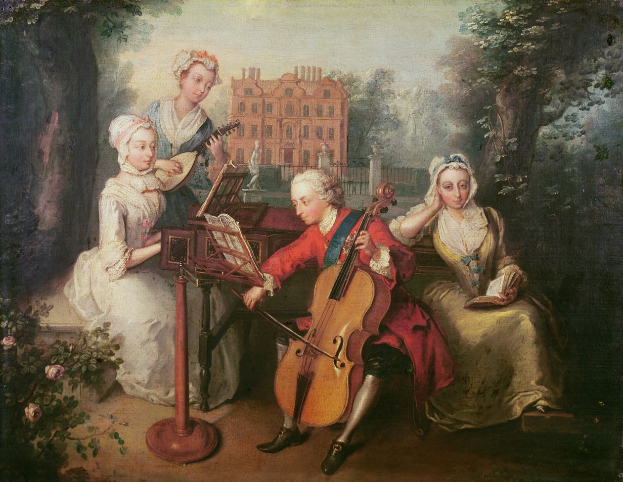 Frederico, Príncipe de Gales e suas Irmãs, 1733 de Philippe Mercier