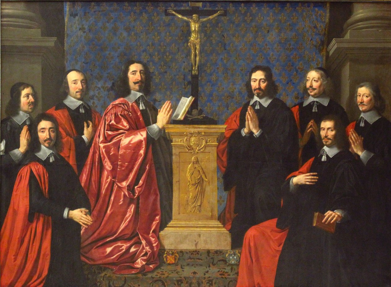 O reitor dos mercadores e os vereadores da cidade de Paris de Philippe de Champaigne
