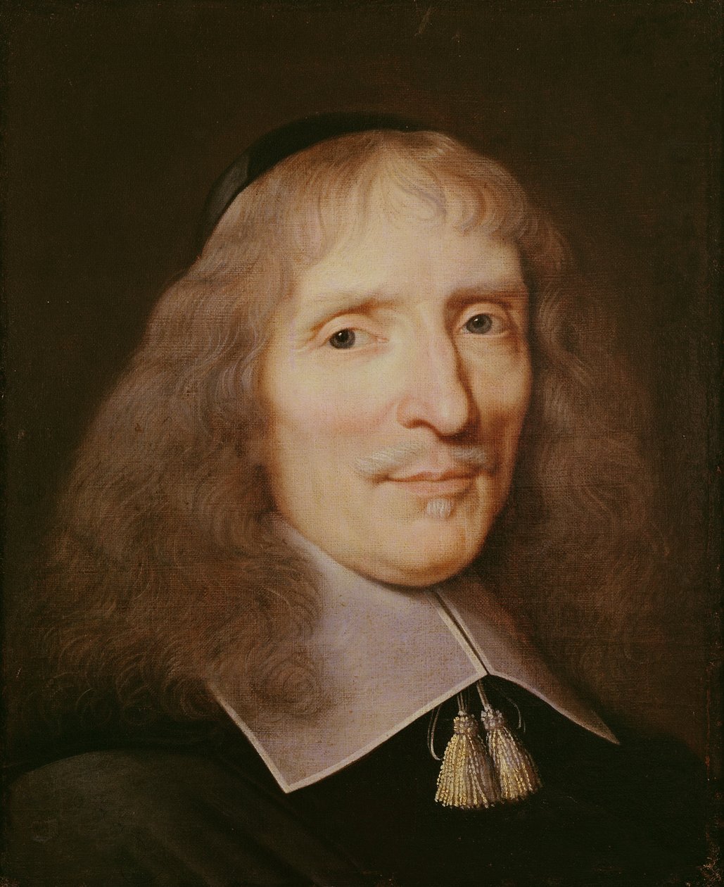 Retrato, de, um, homem, com, um, veludo, skullcap de Philippe de Champaigne