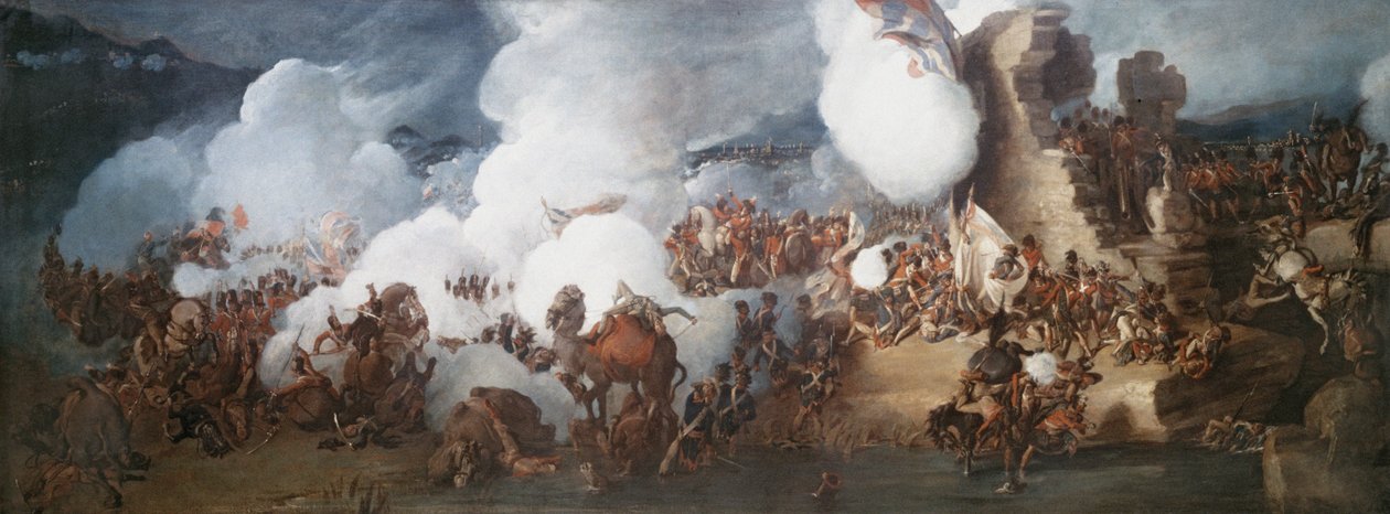 A Batalha de Alexandria, 21-22 de março de 1801, c.1805 de Philippe Jacques de Loutherbourg