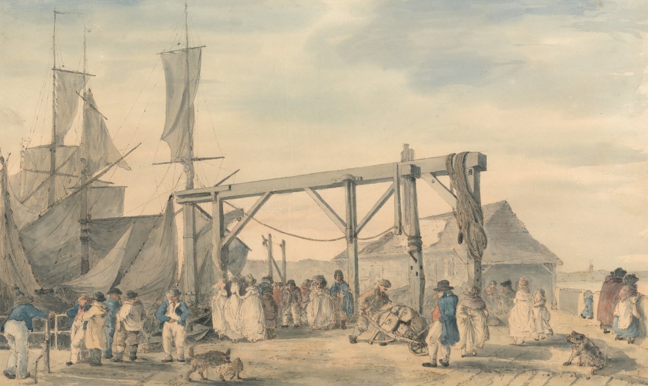 A Chegada de um Hoy a Margate de Philippe-Jacques de Loutherbourg