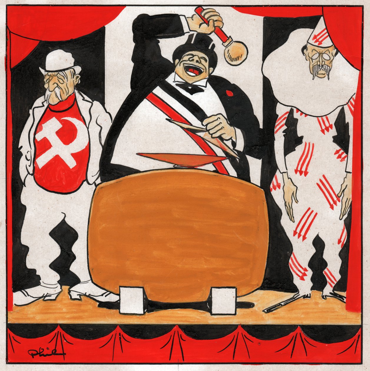 Leon Blum. 1930-1936 (gravura) de Philippe (1905 1940) Larquier
