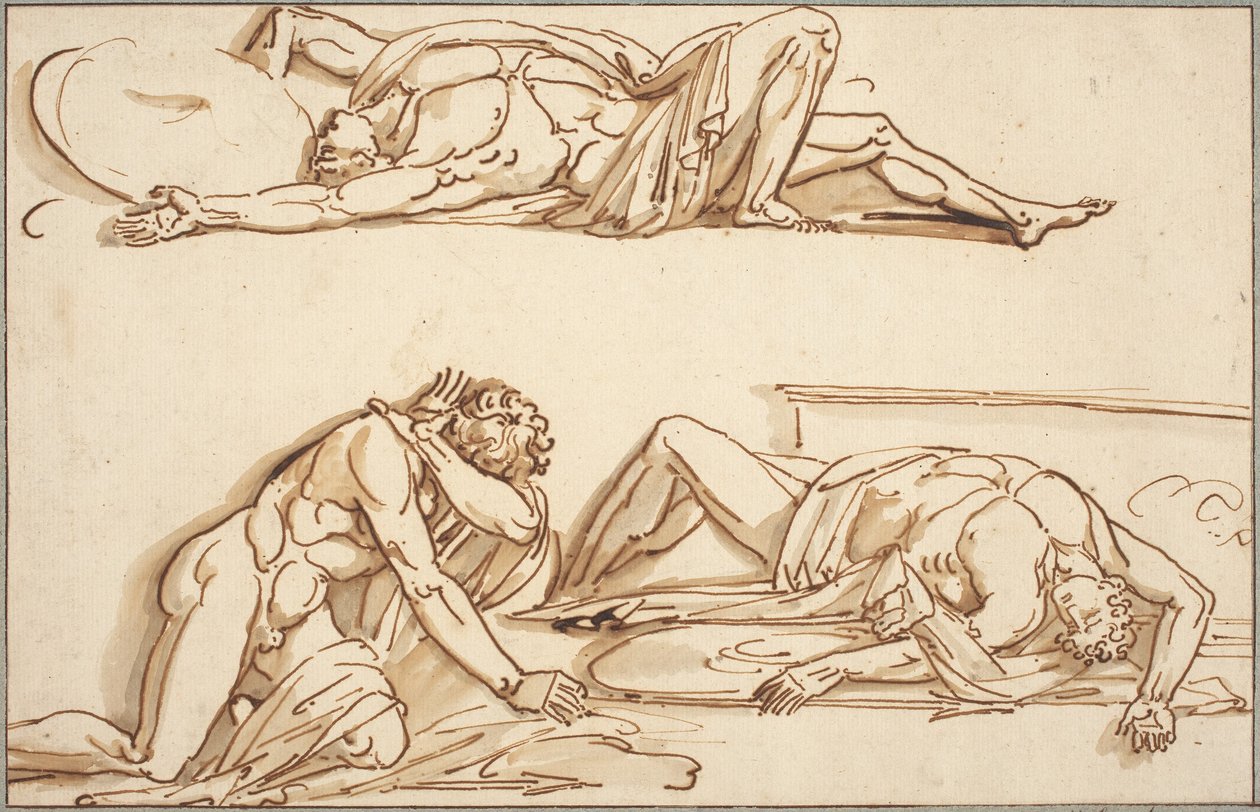 Aquiles e Pátroclo de Philippe Auguste Hennequin