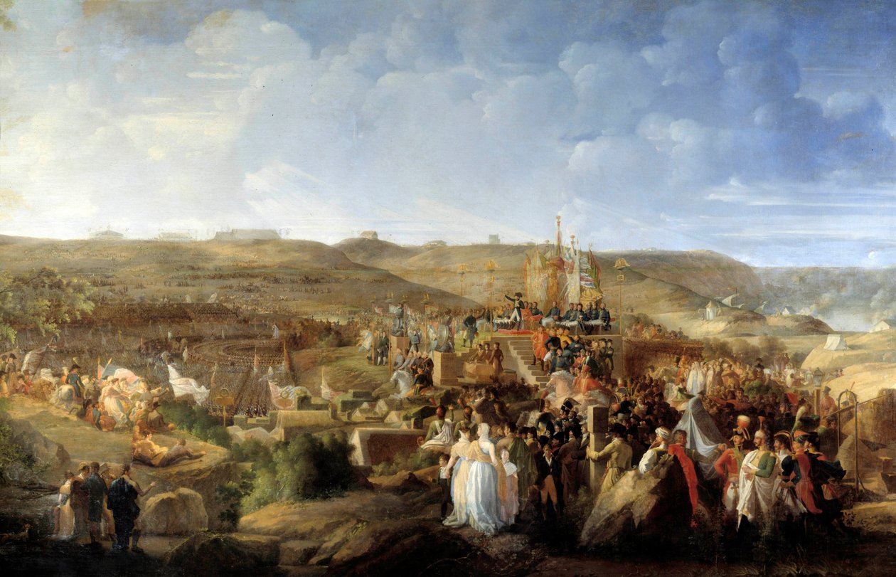 Napoleão I (1769-1821) distribuindo as cruzes da Legion d