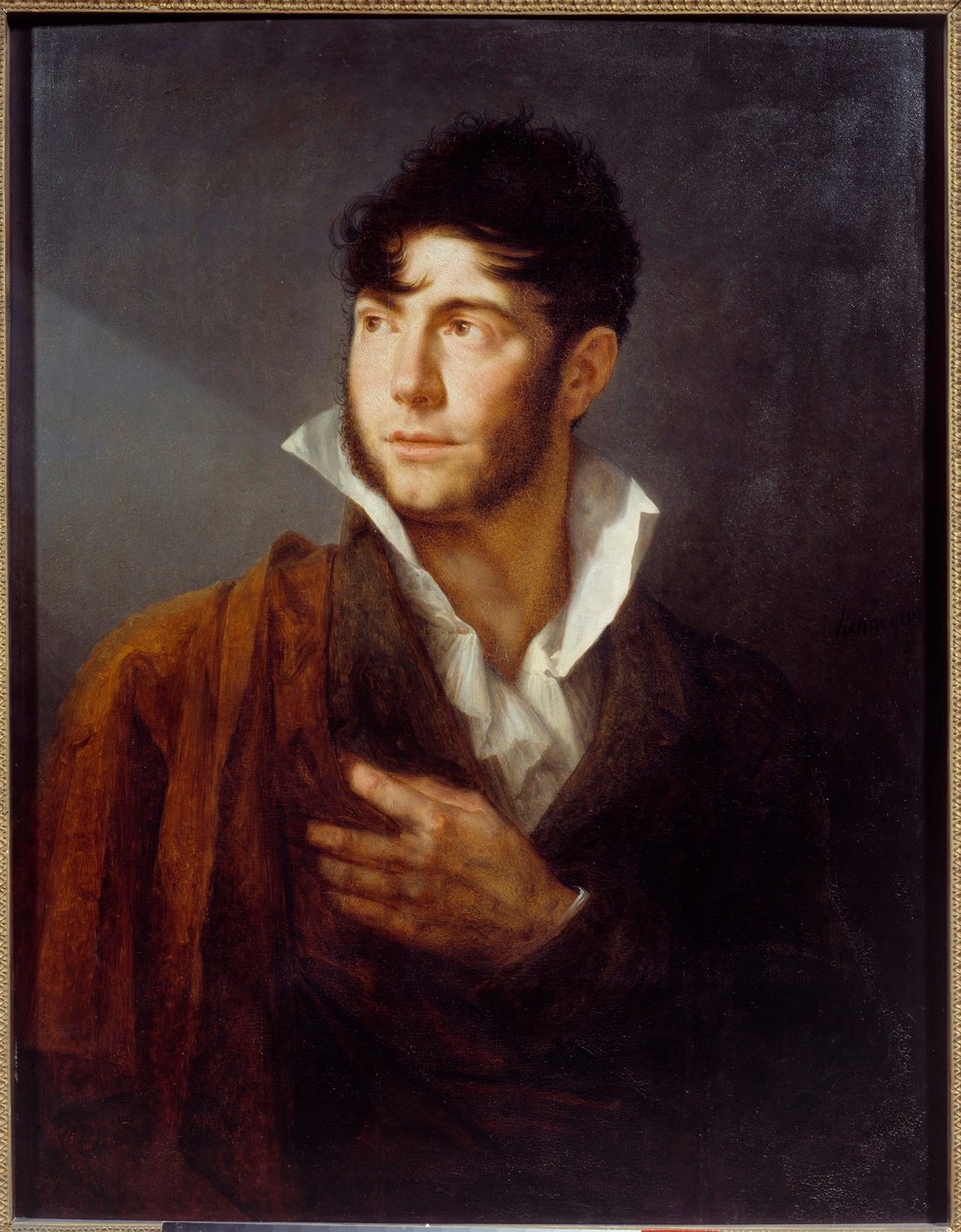 Auto-Retrato Pintura de Philippe Auguste Hennequin (1762-1833) Caen do século XIX, Musee des Beaux Arts de Philippe Auguste Hennequin
