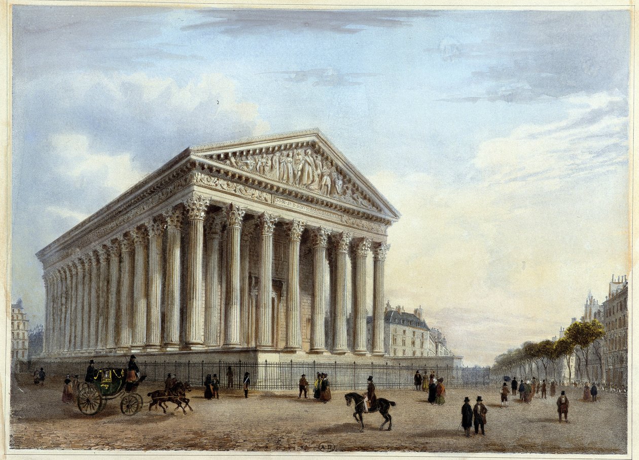 Eglise de la Madeleine - em "Promenade dans Paris et ses environs" de Jacottet et Benoist, Paris de Philippe Benoist