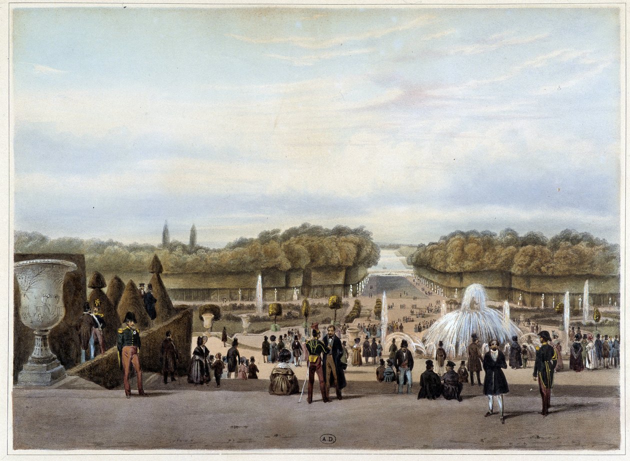 Versailles: o Tapete Verde - em "Paris e arredores" de Jacottet & Benoist de Philippe Benoist