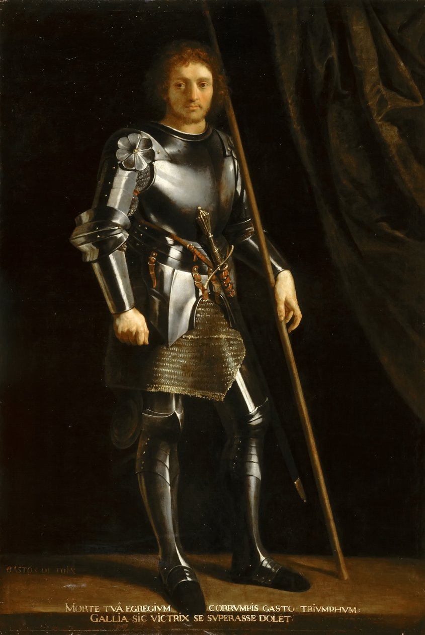 Gaston de Foix, Duque de Nemours Guerreiro Santo Depois de Giorgione de Philippe de Champaigne