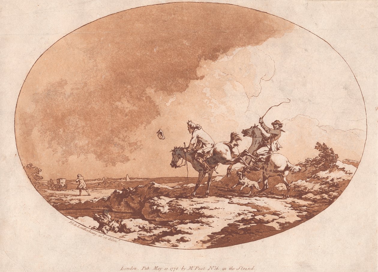 Um dia ventoso de Philippe Jacques de Loutherbourg