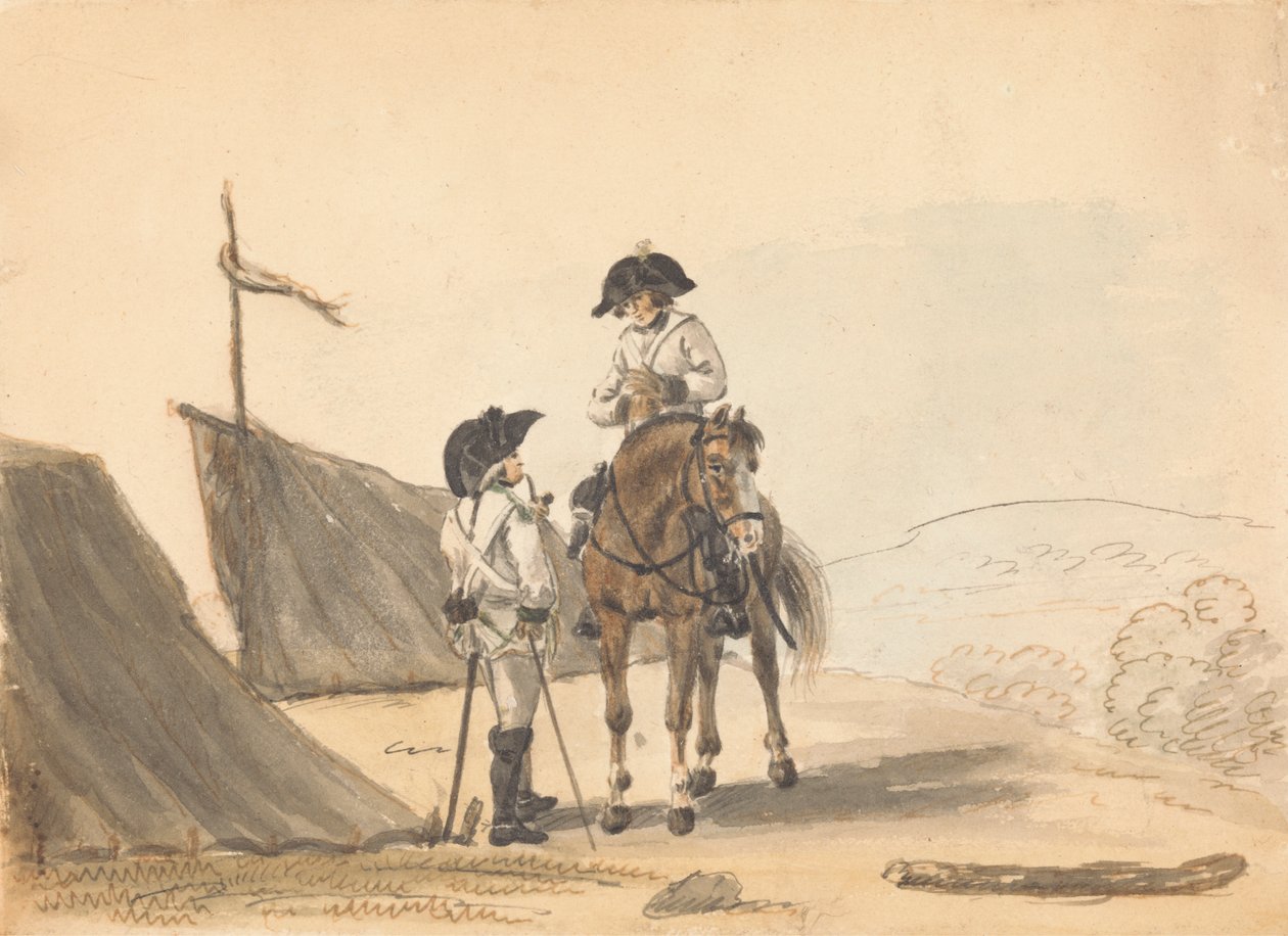O Acampamento de Philippe Jacques de Loutherbourg