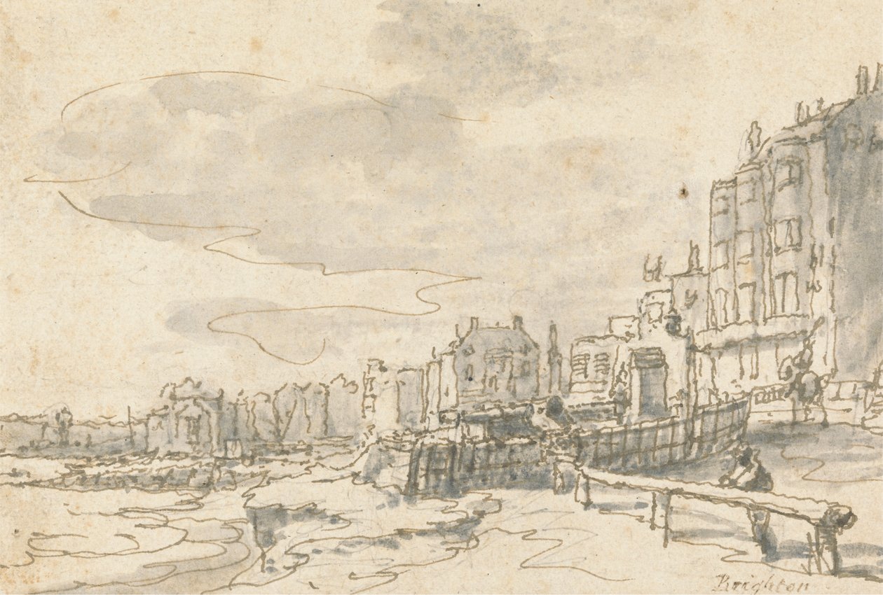 A Frente em Brighton de Philippe Jacques de Loutherbourg