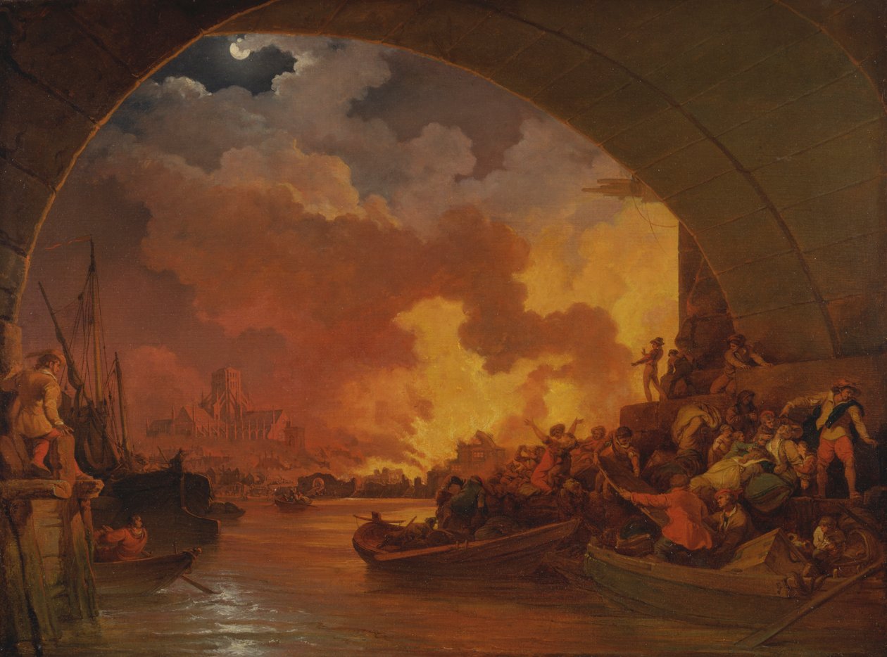 The Great Fire of London [1985, Cormack, YCBA Catálogo conciso] de Philippe Jacques de Loutherbourg