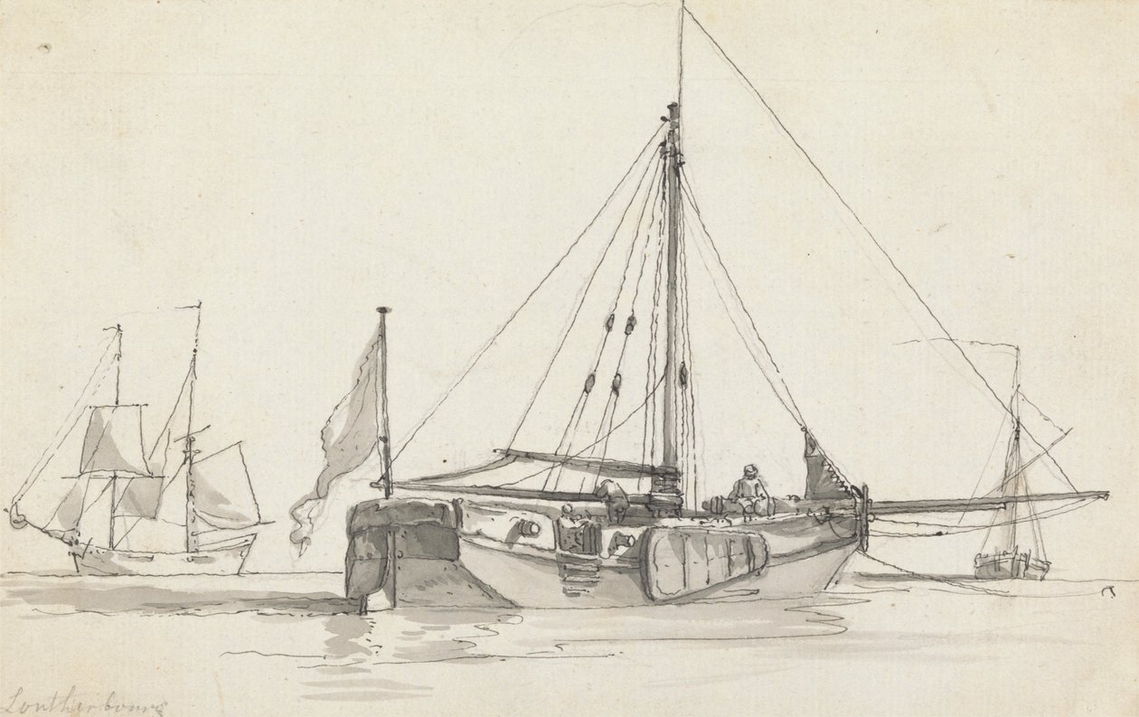 Três Navios de Philippe Jacques de Loutherbourg
