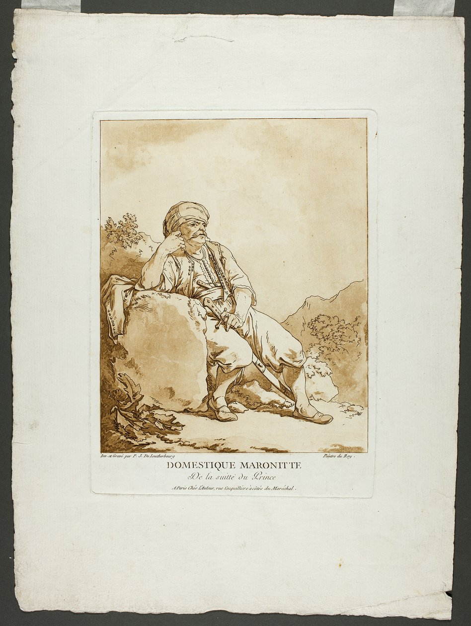 Maronita doméstica de Philippe Jacques de Loutherbourg II