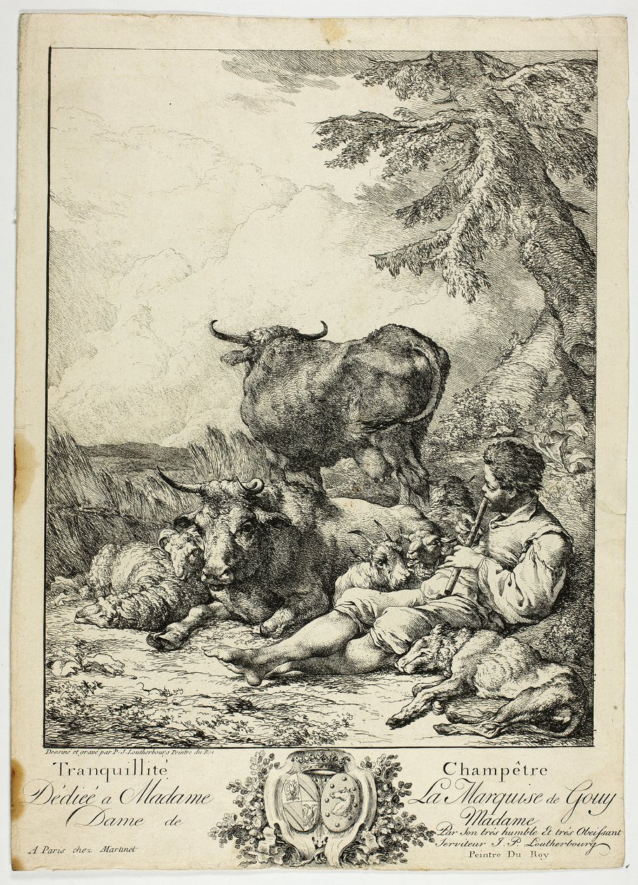 Camponês tranquilo de Philippe Jacques de Loutherbourg II