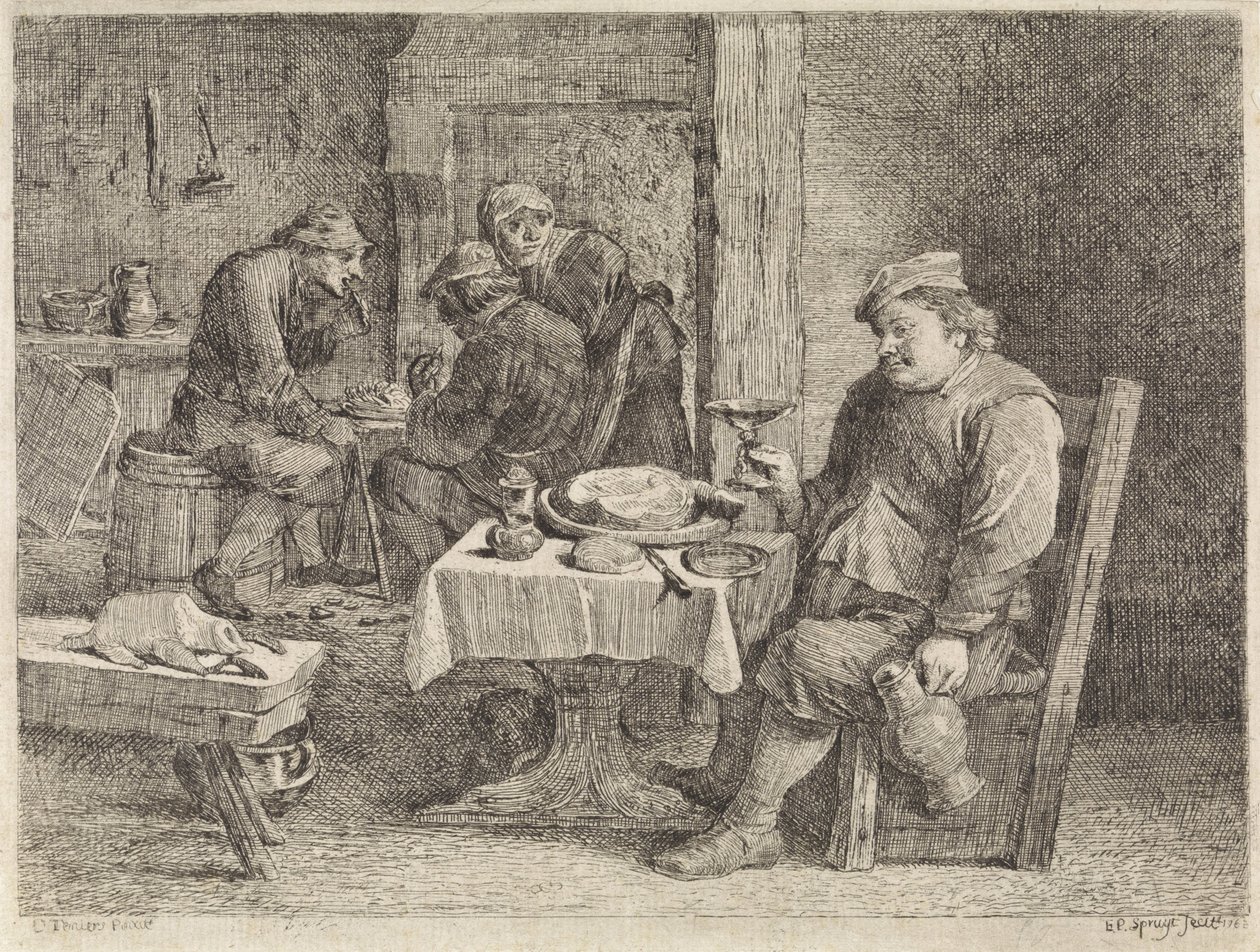Interior da fazenda de Philippe Lambert Joseph Spruyt