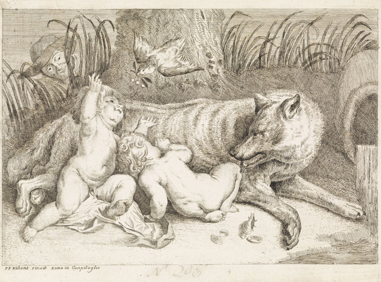 Rômulo e Remo de Philippe Lambert Joseph Spruyt