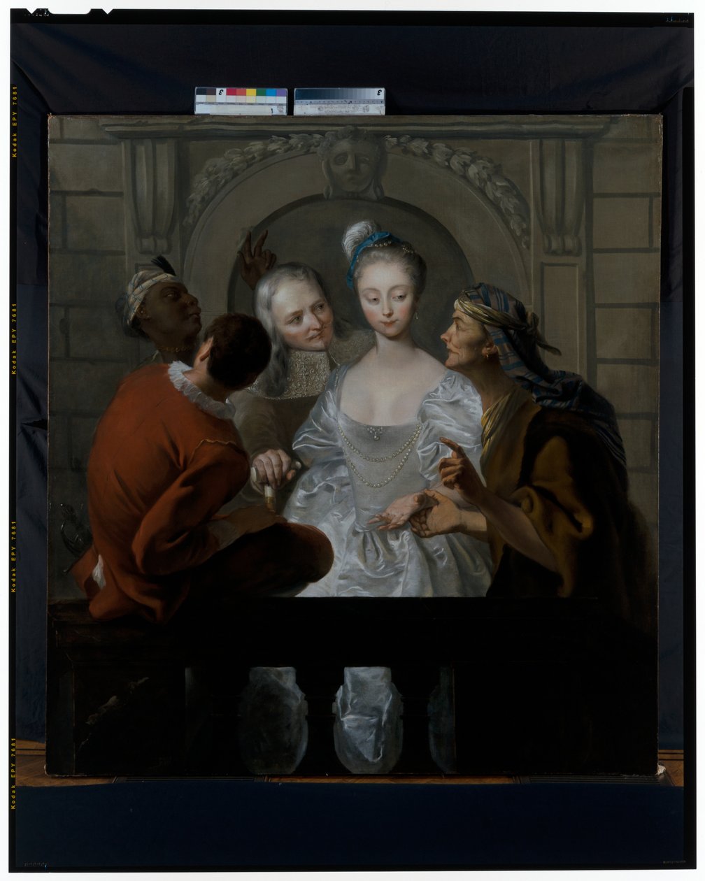 A cartomante de Philippe Mercier