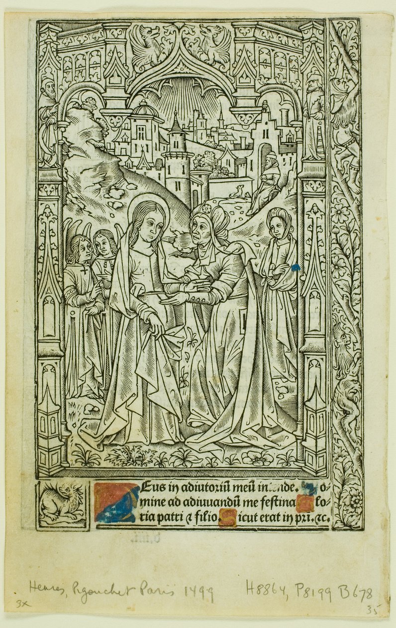 Visitação, do Livro de Horas de Philippe Pigouchet