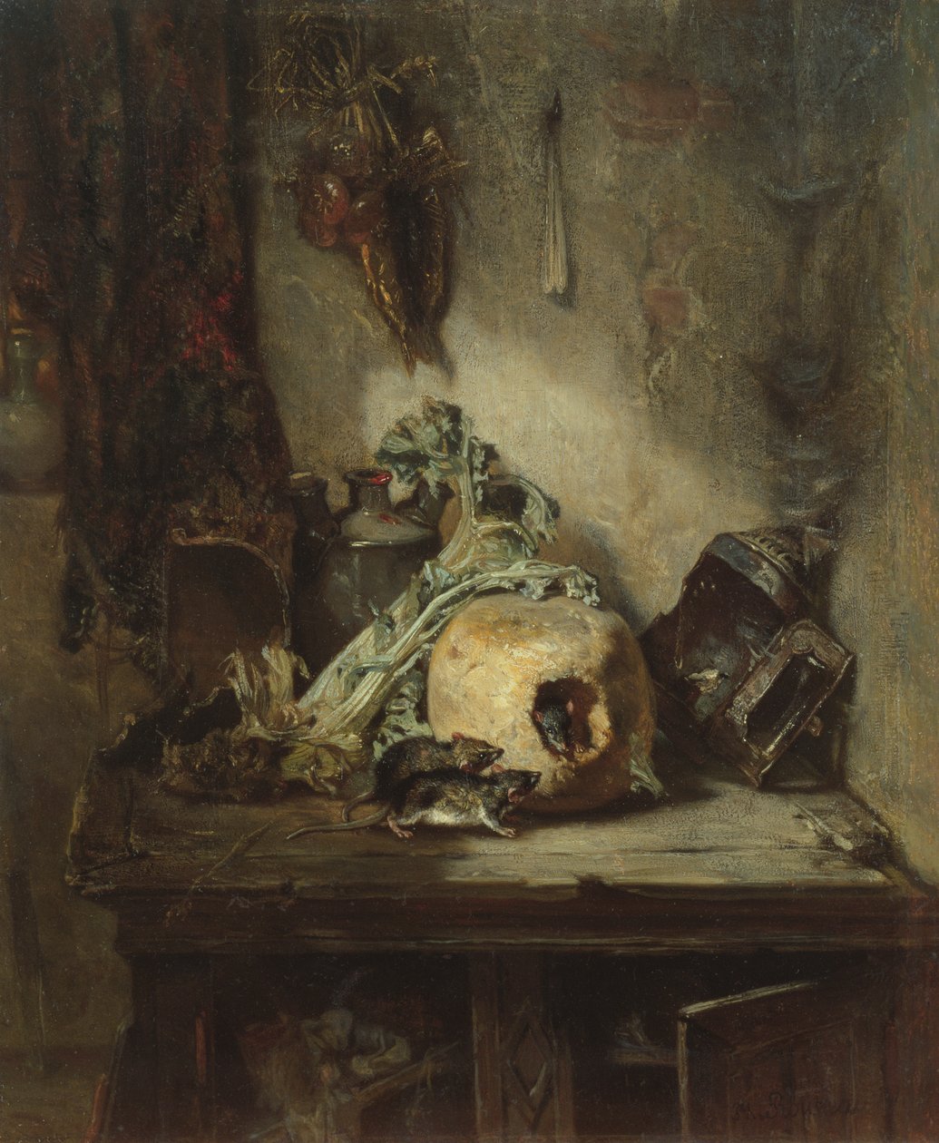 O Rato Eremita, de 1860 de Philippe Rousseau