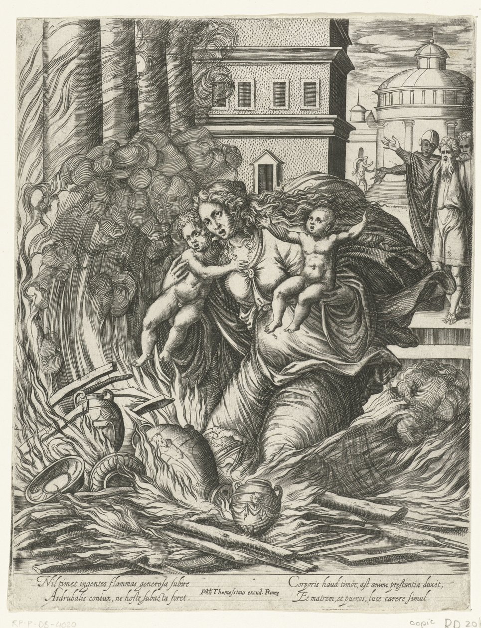 A esposa de Ashdrubal mergulha no templo em chamas de Philippe Thomassin (possibly)