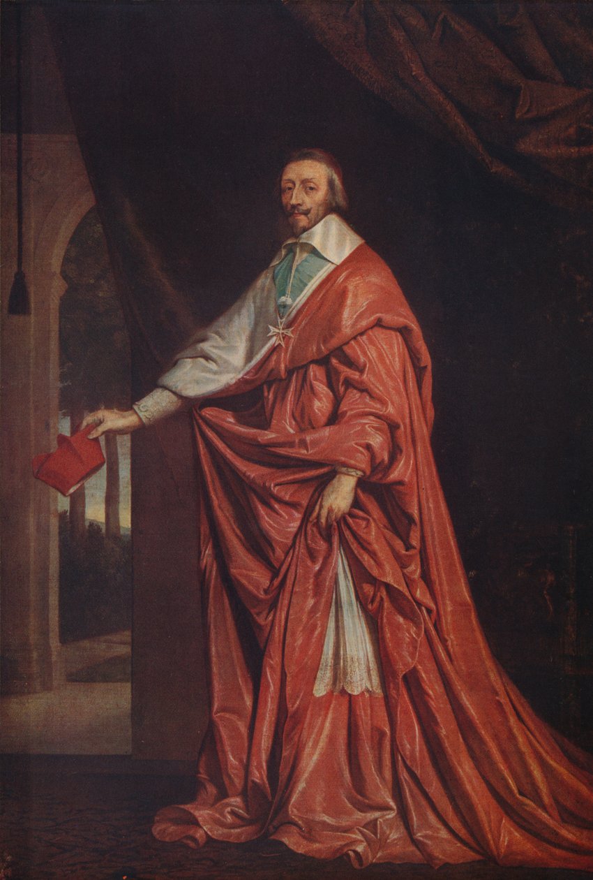 Cardeal Richelieu, 1633-1640, c1915 de Philippe de Champaigne