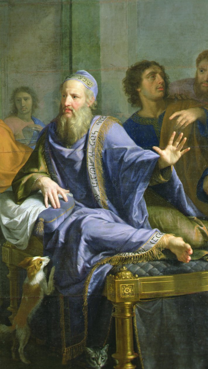 Cristo na Casa de Simão, o Fariseu, c.1656 (óleo sobre tela) de Philippe de Champaigne