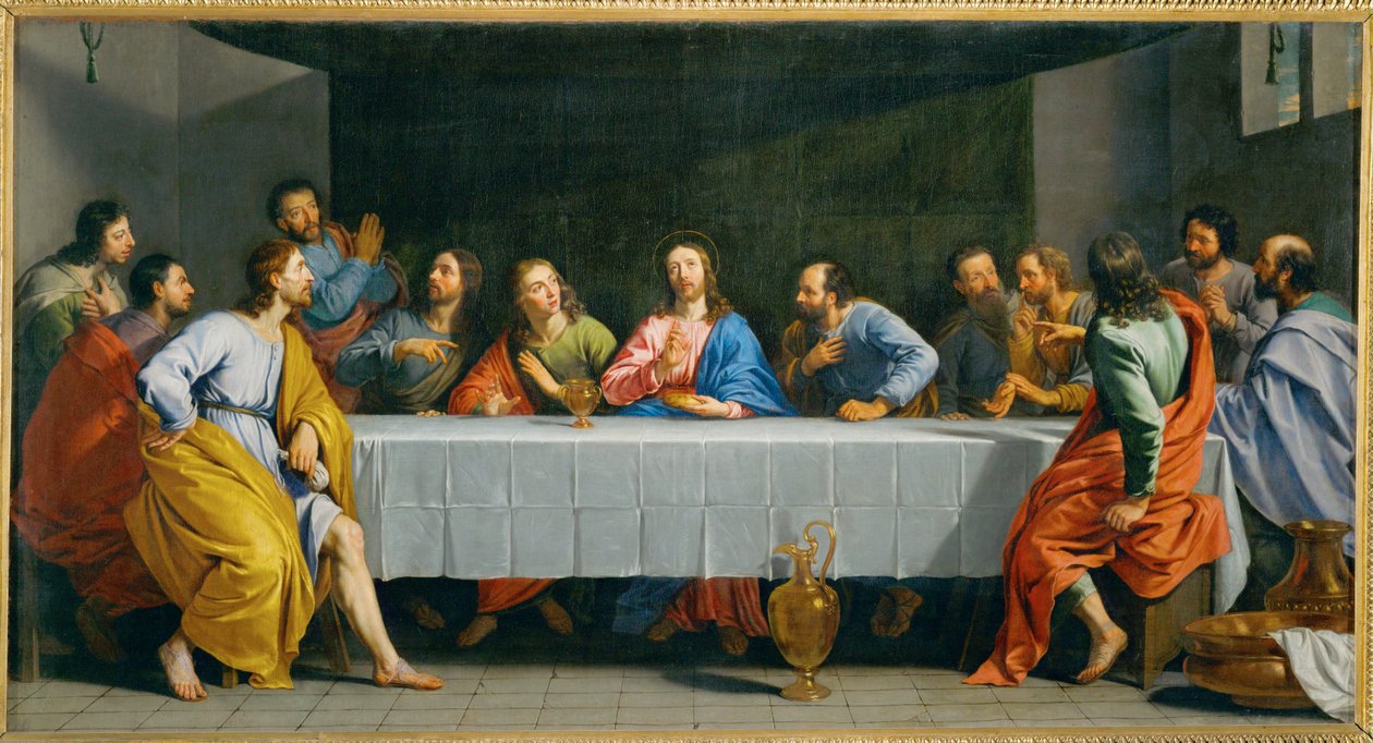 La Cene, digamos La petite Cene - a Última Ceia ... de Philippe de Champaigne