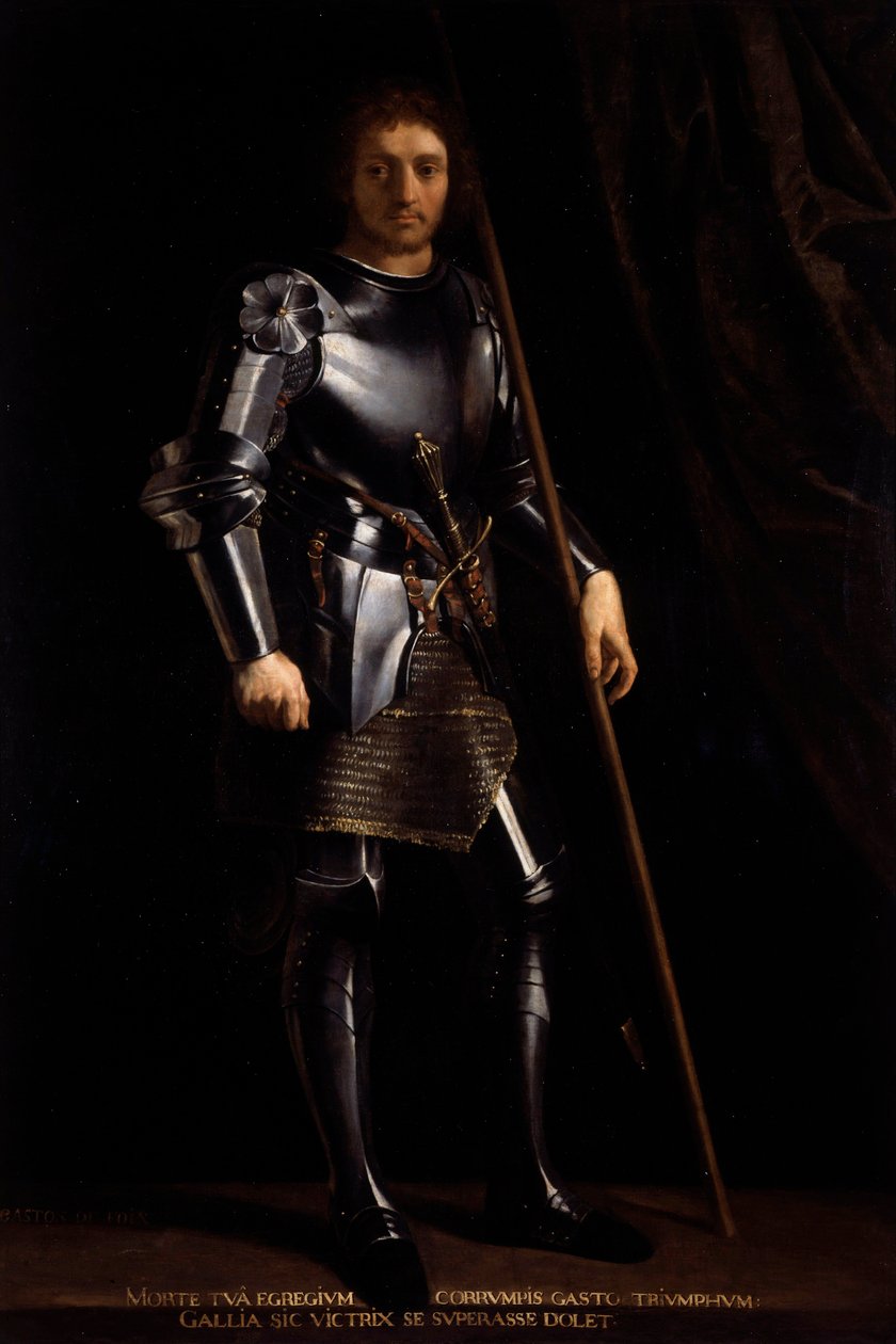 Retrato de Gaston de Foix, Duque de Nemours (1489-1512), Pintura de Philippe de Champaigne (1602-1674) de Philippe de Champaigne