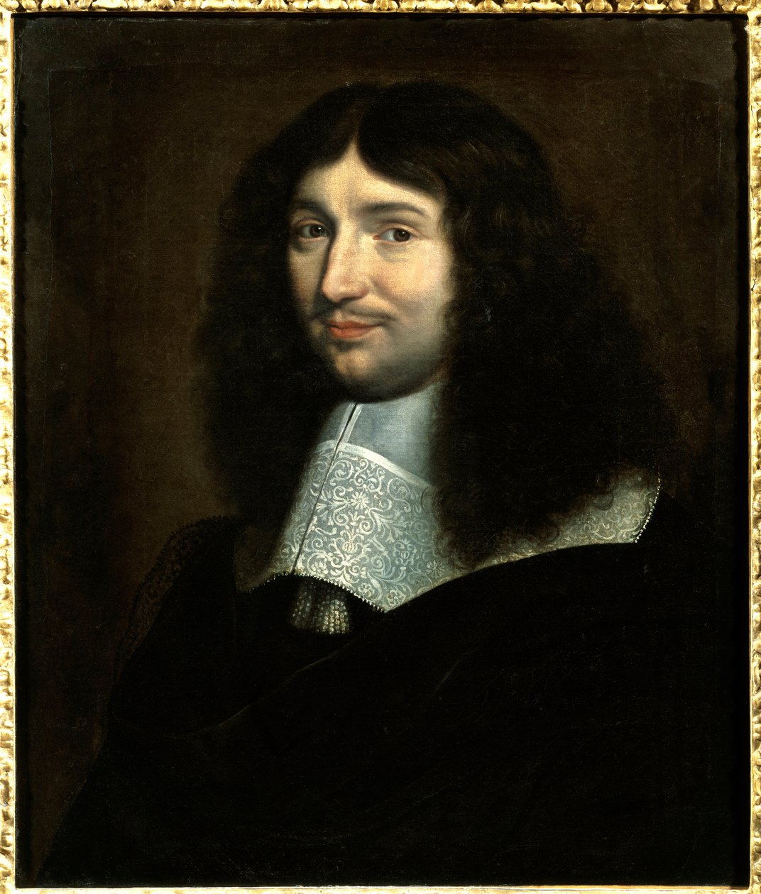 Retrato de Jean Baptiste (Jean-Baptiste) Colbert (1619-1683), pretendente a financiamento de Luís XIV" Pintura de Philippe De Champaigne (1602-1674). Reims, Musee des Beaux Arts. Deve ser feita uma menção: Reims, Musee des Beaux Arts de Philippe de Champaigne
