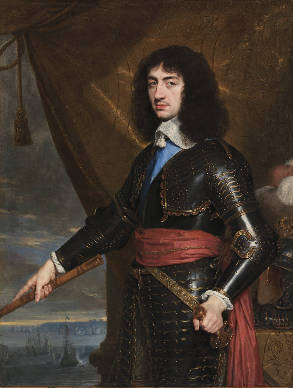Retrato do rei Carlos II da Inglaterra de Philippe de Champaigne