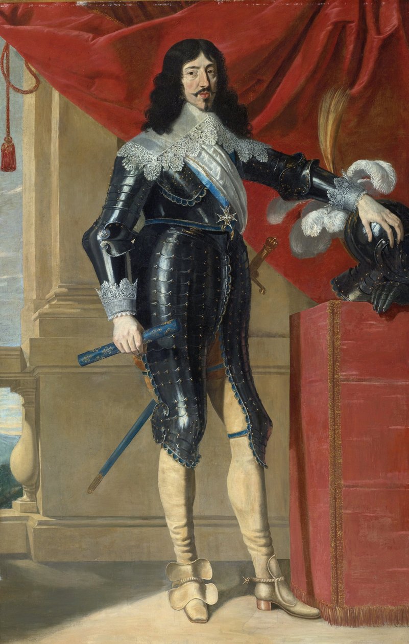 Retrato de Luís XIII da França (1601-1643) par Champaigne, Philippe, de (1602-1674), Primeira Metade do 17º cen. - Óleo sobre tela, 209,5x136 - Colecção Privada de Philippe de Champaigne