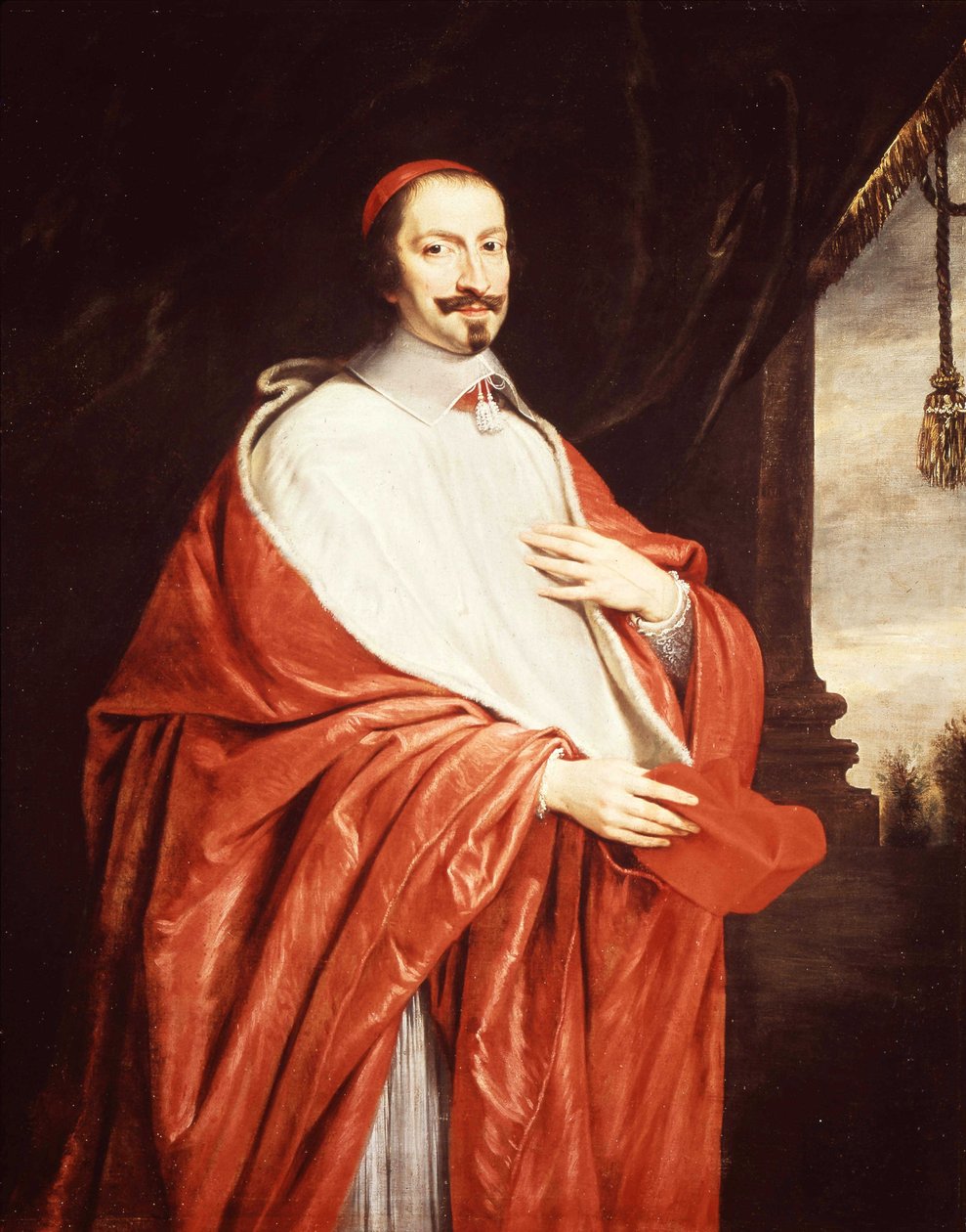 Retrato de Mazarin - por Champaigne, Versailles de Philippe de Champaigne
