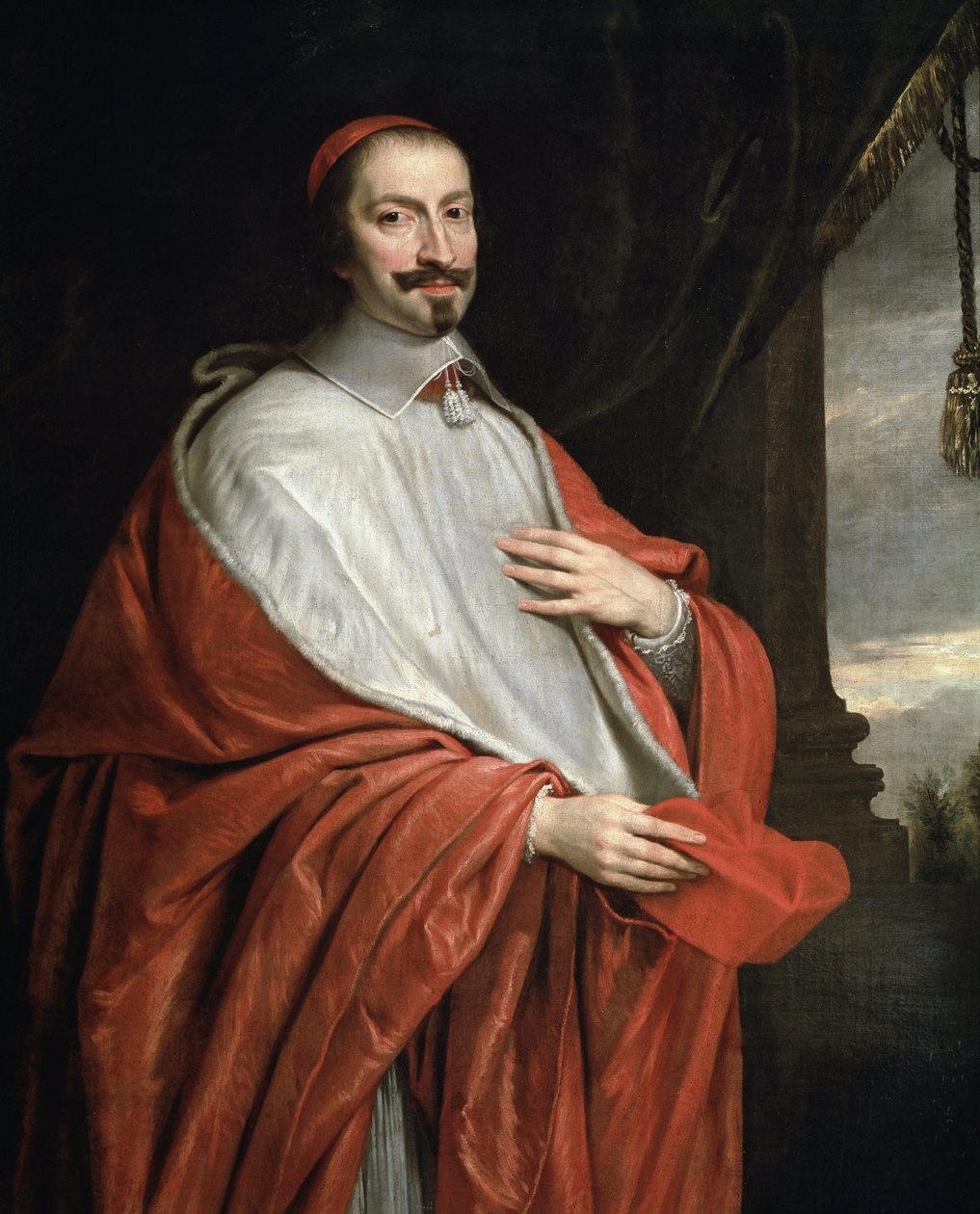 Retrato do Cardeal Jules Mazarin (óleo sobre tela de Philippe de Champaigne