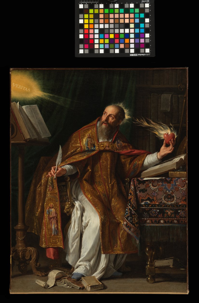 Santo Agostinho, c.1645 (óleo sobre tela) de Philippe de Champaigne