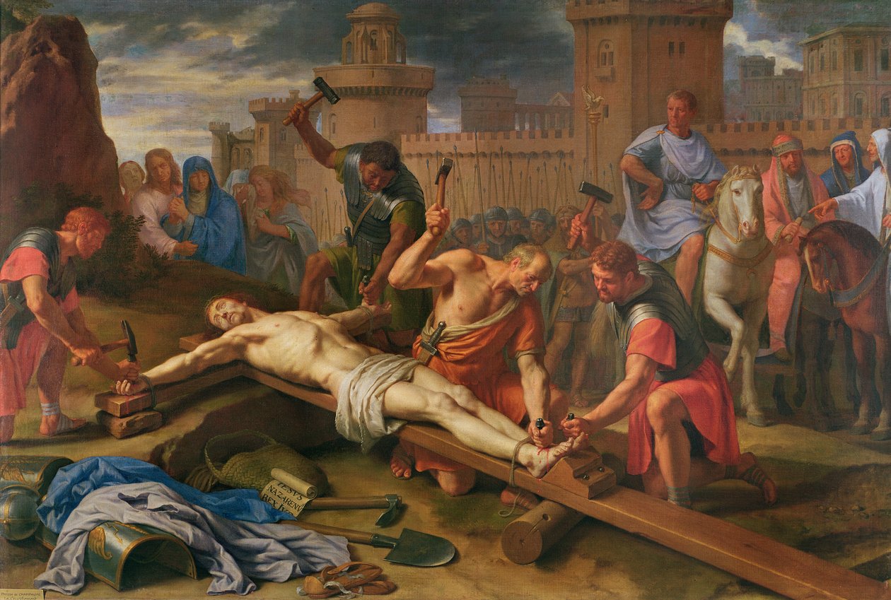 A Crucificação (óleo sobre tela) de Philippe de Champaigne