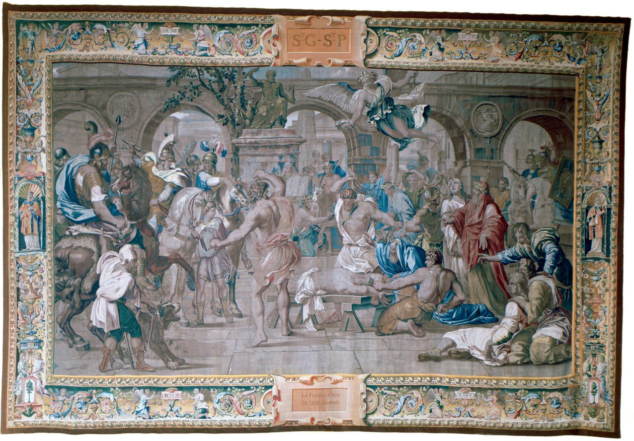 A flagelação de St Gervais, c1620-1670 de Philippe de Champaigne