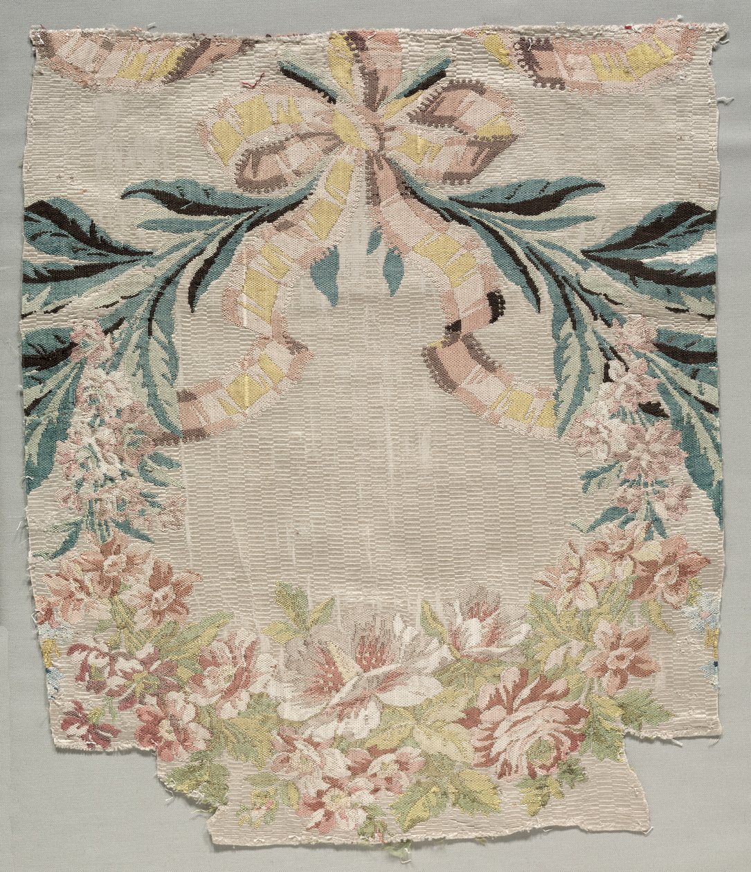 Fragmento de Seda, Parte do Painel chamado Le panier fleuri, 1770. de Philippe de Lasalle