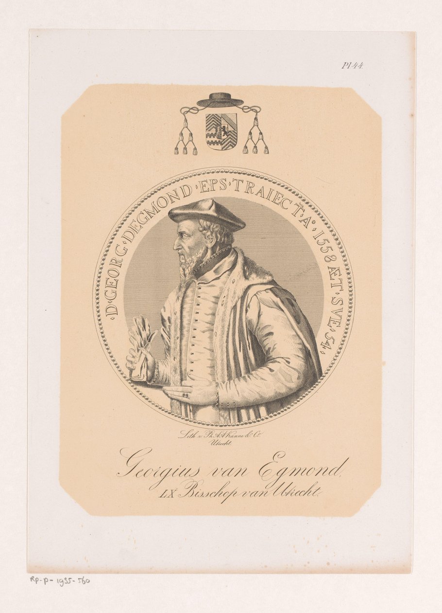 Retrato de George de Egmont de Philippus Anthonius Alexander Kanne (attributed to)
