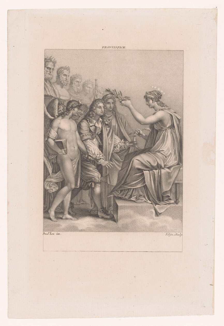 Apoteose de Jean Racine
A sua genialidade e Melpomene levam-no à Imortalidade de Philippus Velijn