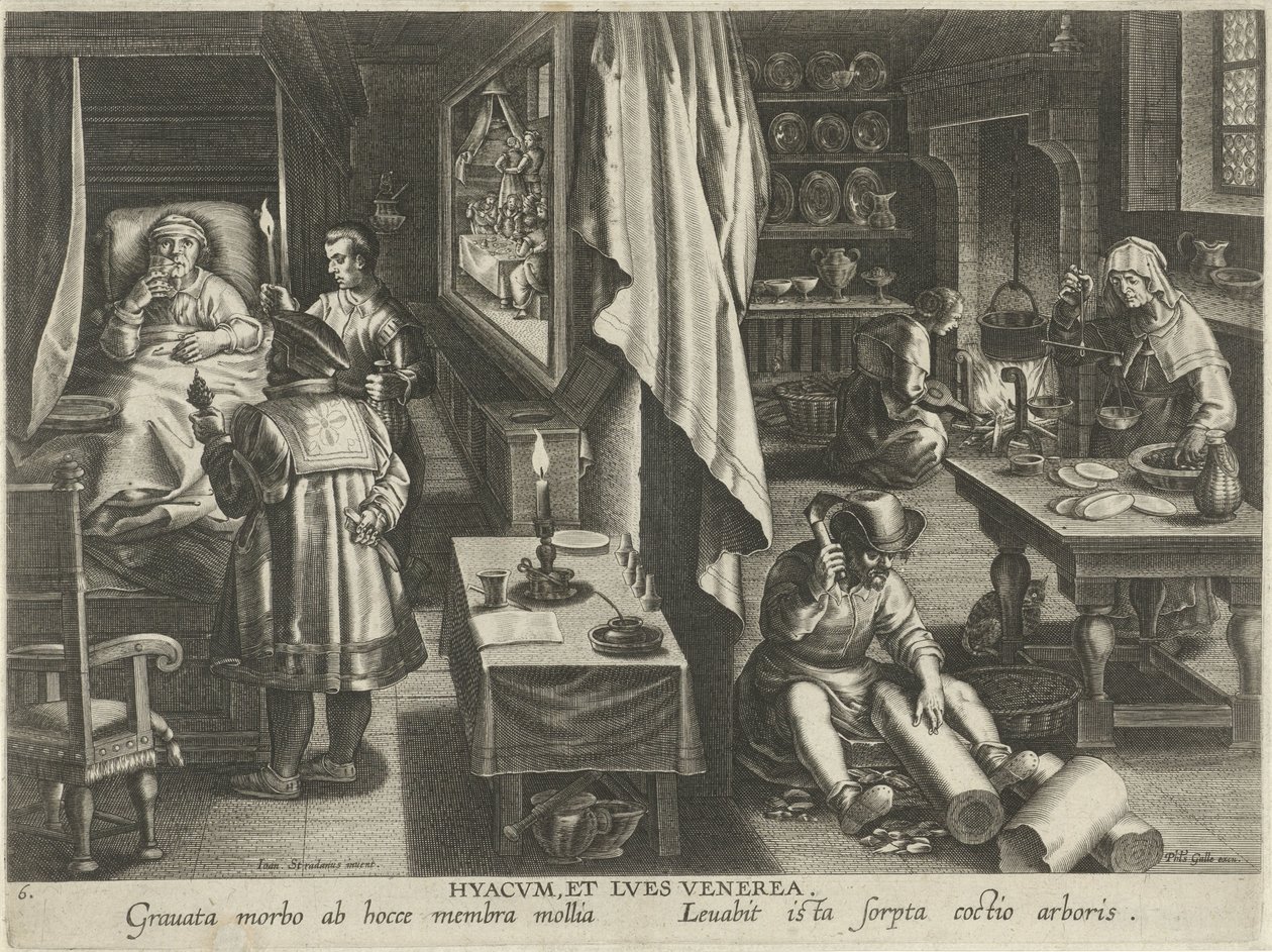 Remédio contra Sífilis de Philips Galle (attributed to workshop of)