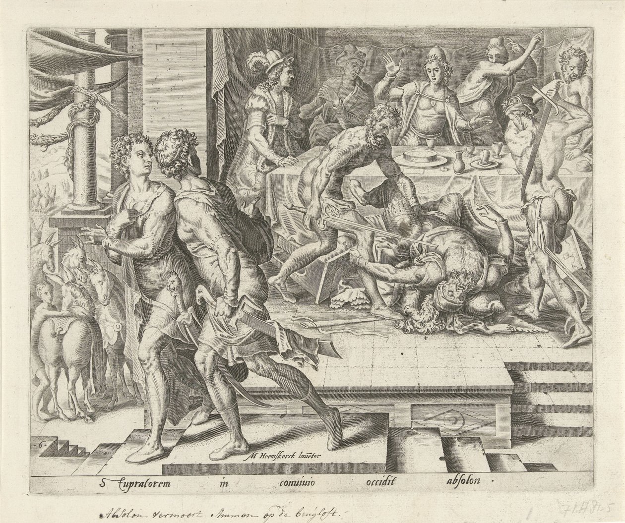 A vingança de Absalom
História de Tamar e Amnon (título da série) de Philips Galle
