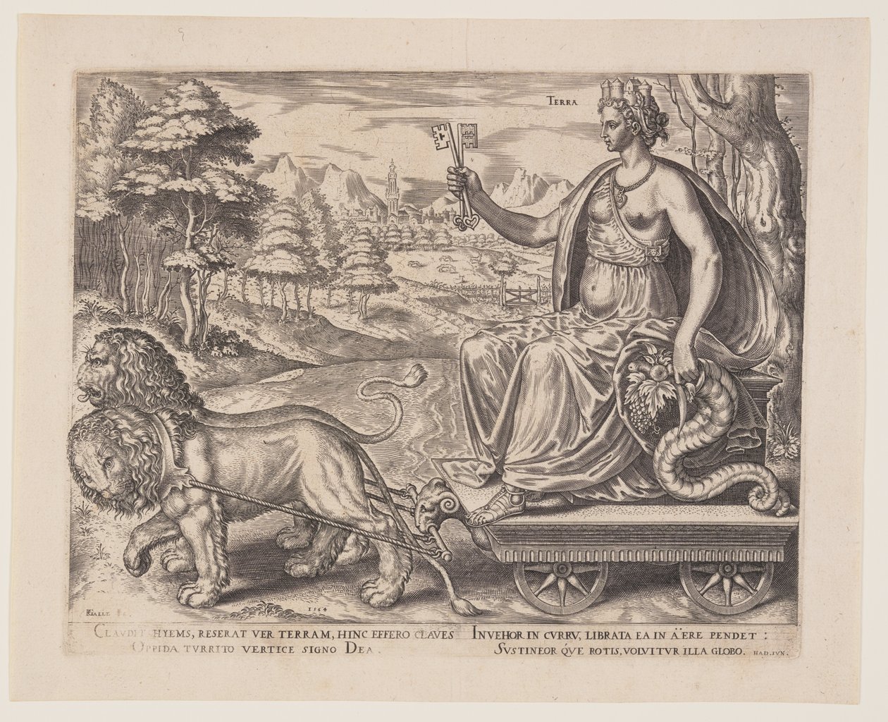 Terra, de Os Quatro Elementos de Philips Galle