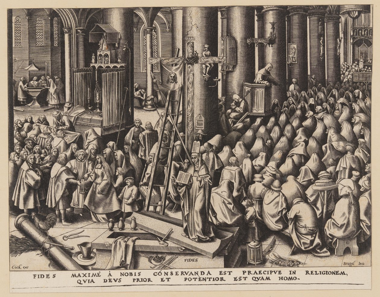 Fé, de As Sete Virtudes de Philips Galle