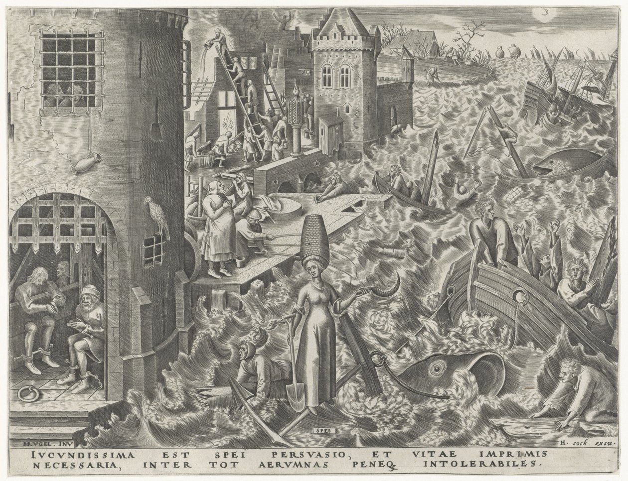 Pilha Spes (título no objeto) As Sete Virtudes (título da série) de Philips Galle