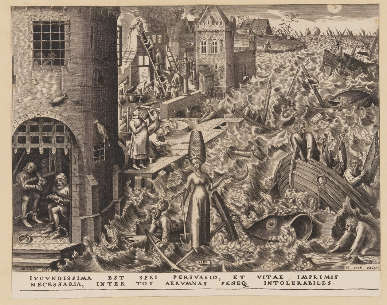 Esperança, de As Sete Virtudes de Philips Galle